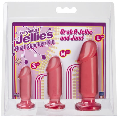 Crystal Jellies Anal Starter Kit - Pink by Doc Johnson