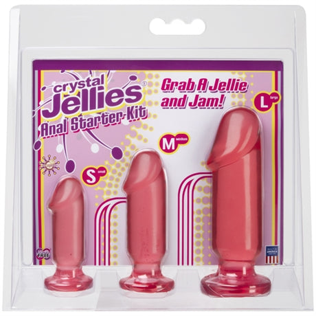 Crystal Jellies Anal Starter Kit - Pink by Doc Johnson