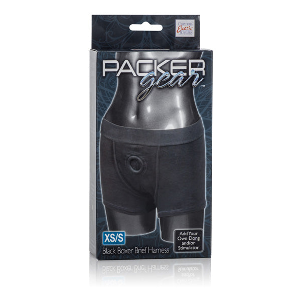 Packer Gear Boxer Brief Harness - Extra Small/small - Black by CalExotics