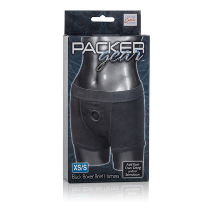 Packer Gear Boxer Brief Harness - Extra Small/small - Black by CalExotics