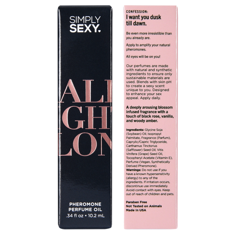 Simply Sexy All Night Long Pheromone Perfume Oil Roll-On 10.2 mL - SSY4103-10