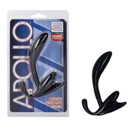 Apollo Curved Prostate Probe - Black by CalExotics