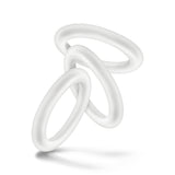 Blush Performance Pure Silicone Cock Rings — 3-Pack, Small, White - BL-70819