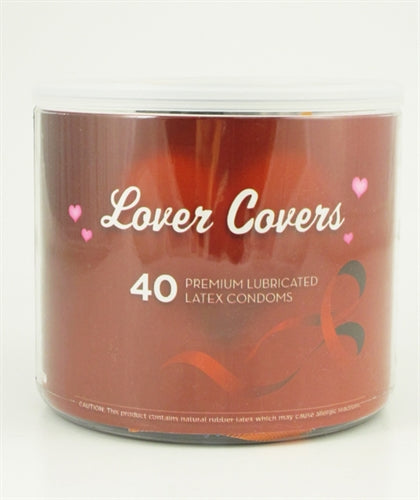 Lover Covers Condom Assortment Jar — Paradise Marketing, 40 Count - PMLC40D