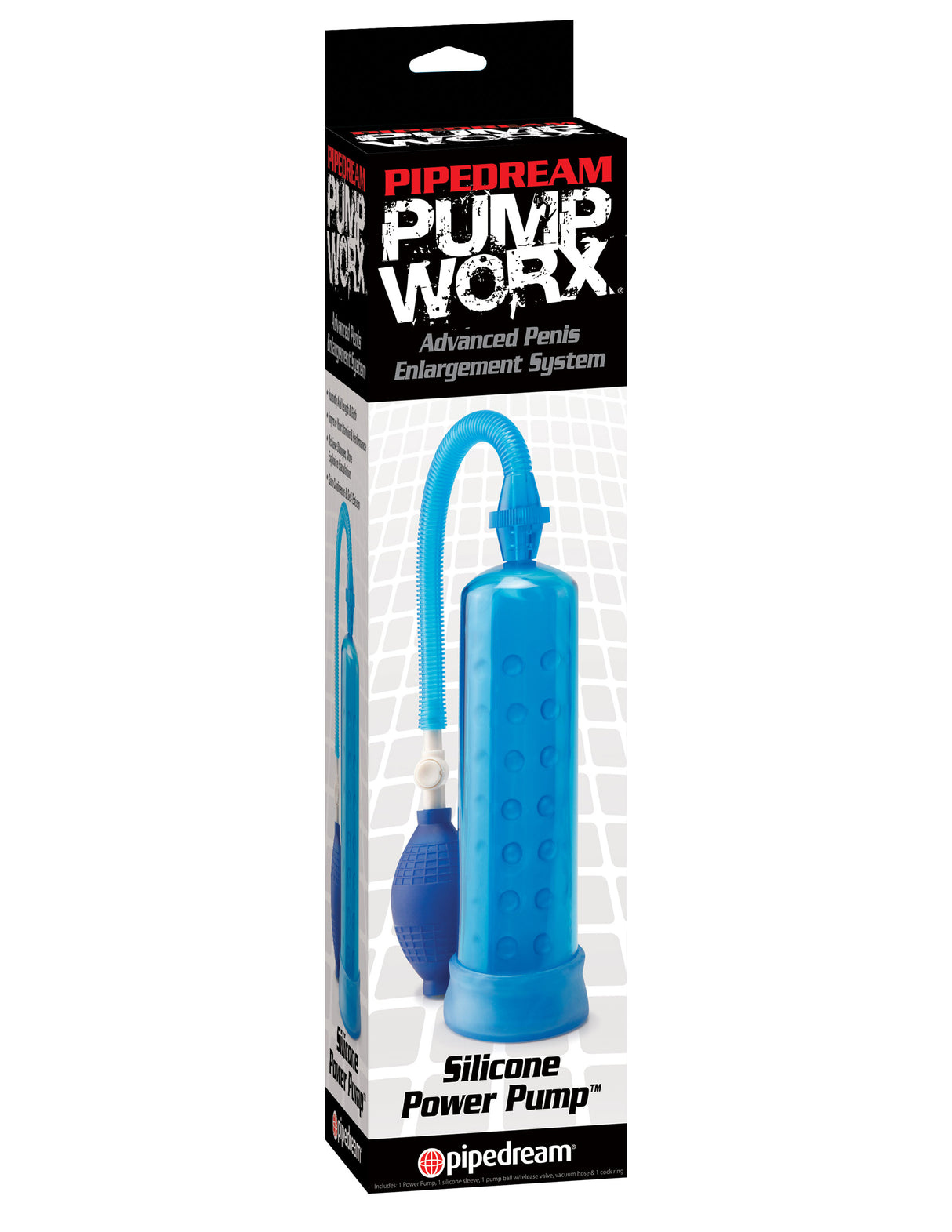 Pump Worx Silicone Power Pump - Blue by Pipedream