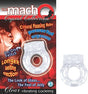 Nasstoys Macho Crystal Vibrating Silicone Cock Ring — Clear - NW2369