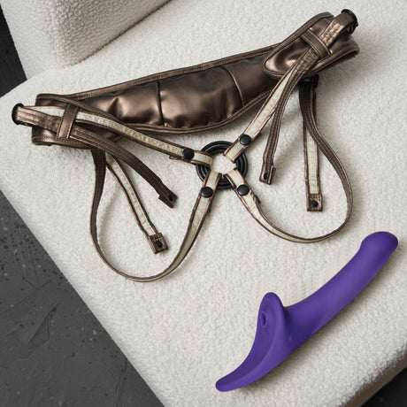 STRAP-ON-ME Multi Orgasm Dildo S with Remote — Purple - SM9412