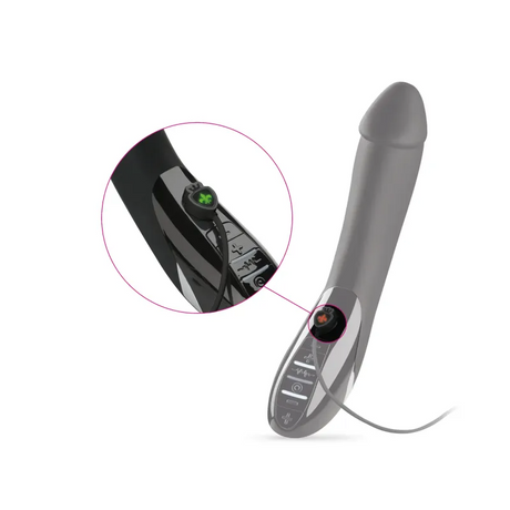 Mystim Tickling Truman e‑Stim Vibrator — 27 cm, Black - MY8677