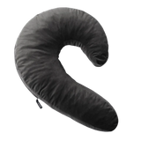Liberator Lune Side Snuggle Pillow with Palm Vibe, Black - L3643
