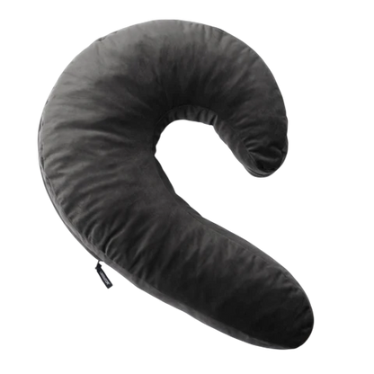 Lune Side Snuggle Pillow with Palm Vibrator Black
