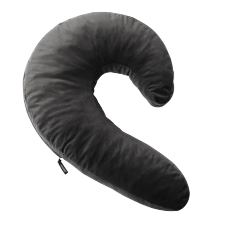 Liberator Lune Side Snuggle Pillow with Palm Vibe, Black - L3643