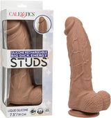 CalExotics Big Dick Energy Studs — Rechargeable Silicone, Brown - SE0257223