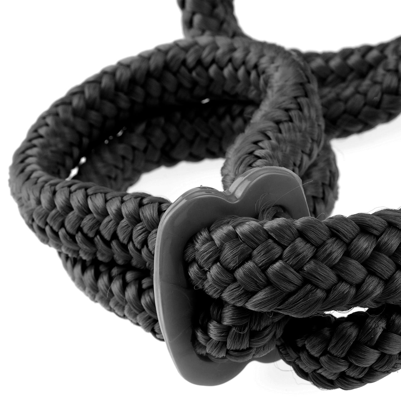 Fetish Fantasy Series Silk Rope Love Cuffs - Black by Pipedream