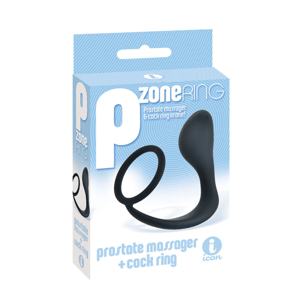 Icon Brands P-Zone Cock Ring Prostate Massager - ICB2655-2