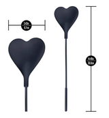 Blush Temptasia Ardor Heart Crop — Black, Puria Silicone (14.49 in) - BL-55575