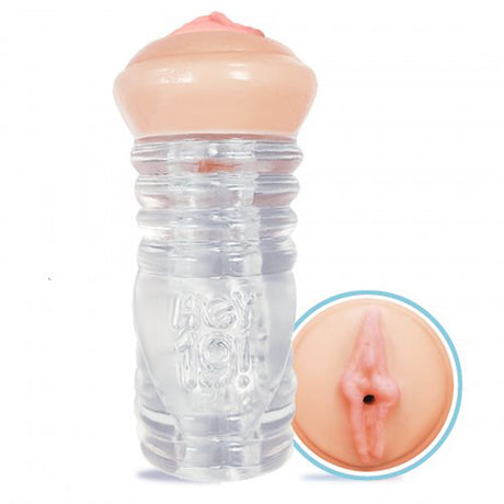 Icon Brands Hey 19 Clear Stroker — Leah Gotti Masturbator - IC2420