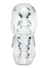 XGEN Zolo Gripz Spinner Clear Squeezable Stroker - X-ZO6041