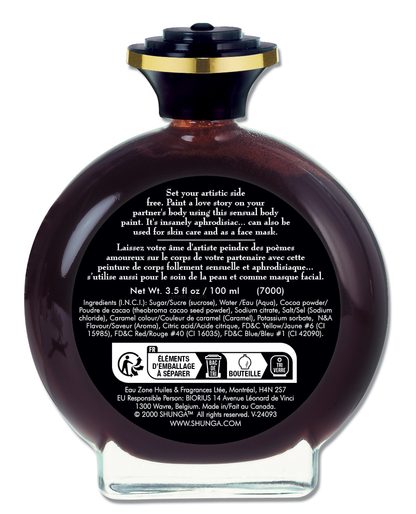 Edible Body Paint - Aphrodisiac Chocolate - 3.5 Fl. Oz. / 100 ml by Shunga