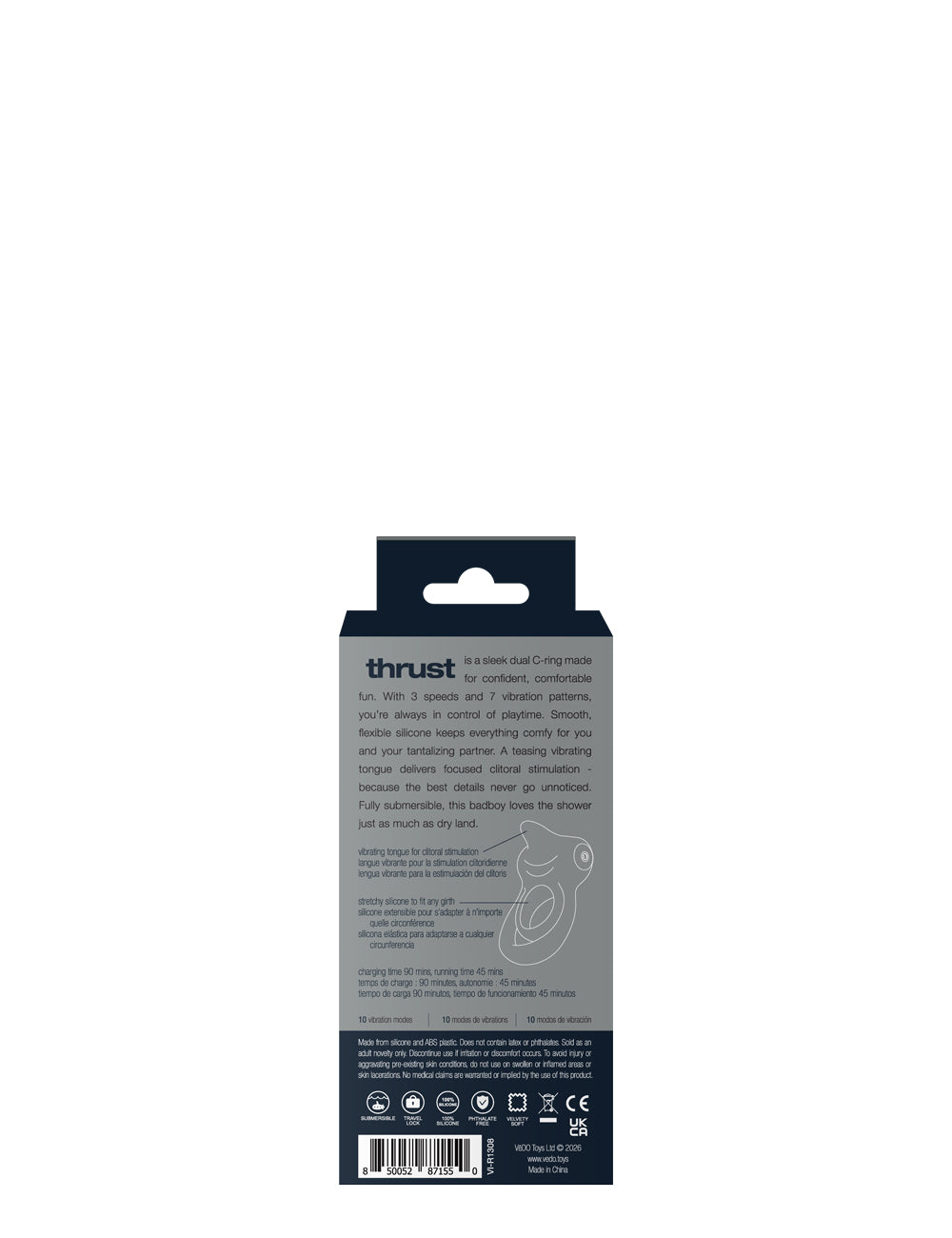 Thrust Rechargeable Dual C-Ring - Black