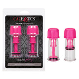 CalExotics Nipple Vacuum Twist Suckers — 2-Pack (Pink) - SE2645102