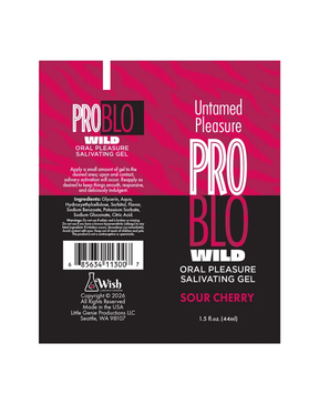 Little Genie Problo Wild Oral Pleasure Gel — Sour Cherry, 1.5oz - LG-BT.540