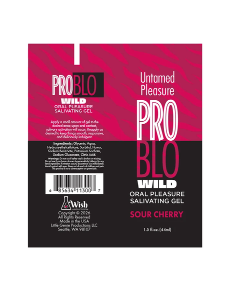 Little Genie Problo Wild Oral Pleasure Gel — Sour Cherry, 1.5oz - LG-BT.540