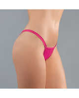 Adore Between the Cheats Wetlook Panty Hot Pink O/S by Adore