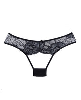 Adore Kiss Mesh & Lace Open Panty Black O/S by Adore