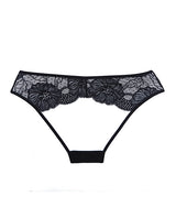 Adore Kiss Mesh & Lace Open Panty Black O/S by Adore