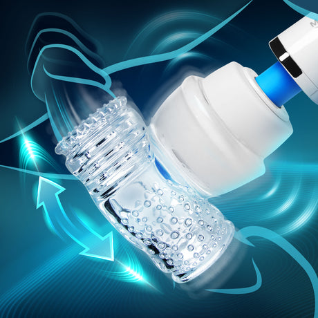 Wand Essentials Hummingbird Masturbator Attachment — Clear TPR - WE-AA467