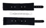 Sportsheets Shadow Handcuffs — Black Faux Leather Cuffs - SS10300