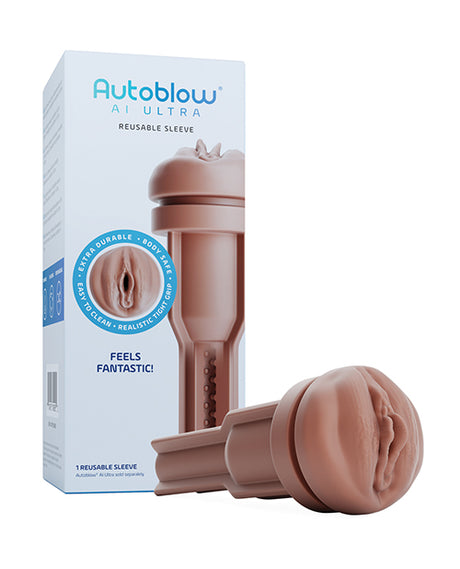 Autoblow AI Ultra Vagina Sleeve - Brown by Autoblow