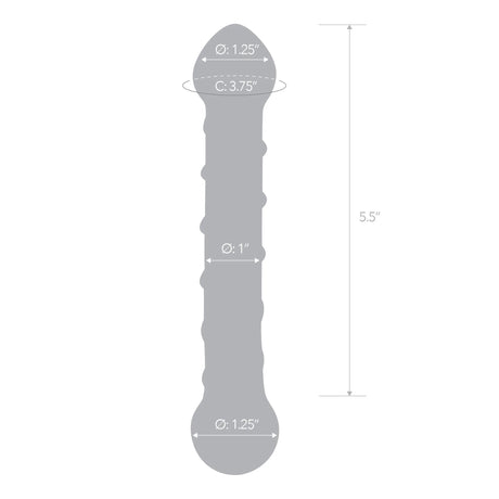 Electric Novelties 6.5 Inch Spiral Glass Dildo — Handblown Borosilicate - GLAS-150