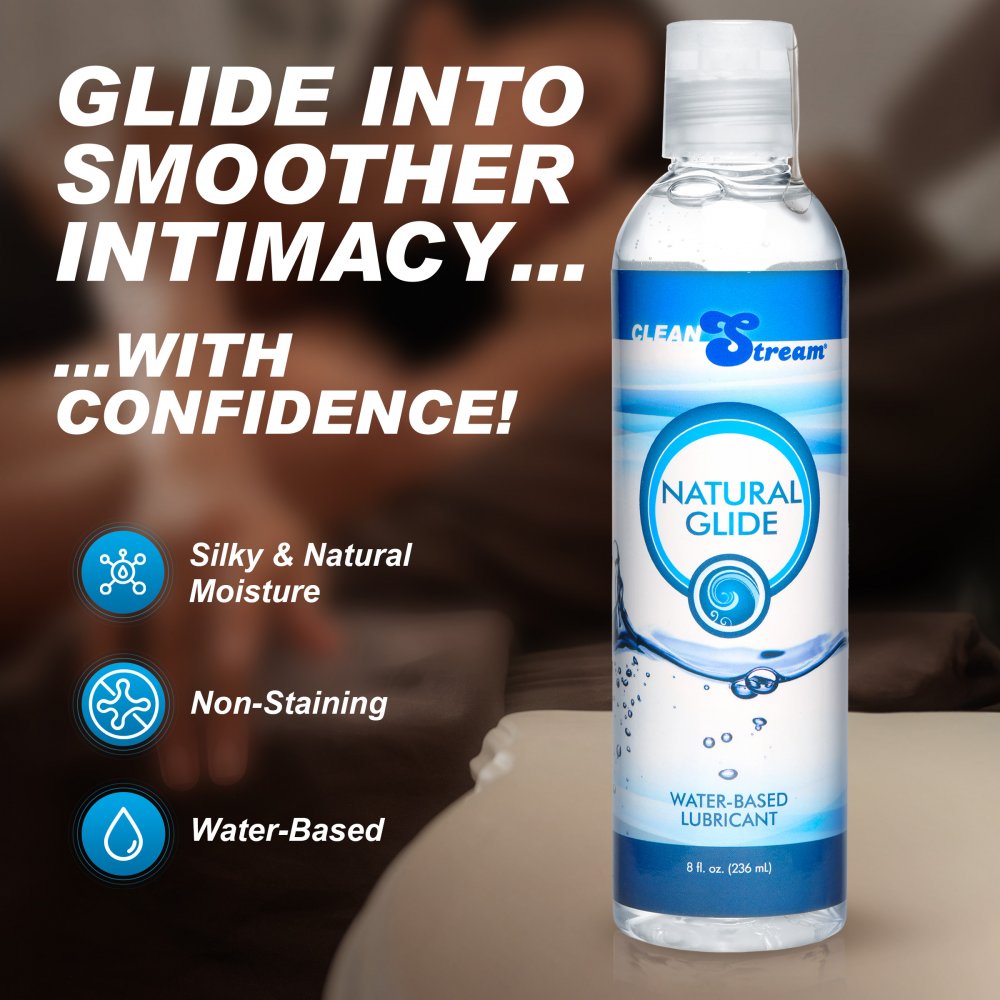 CleanStream Water-Based Anal Lube 8 oz - image 2