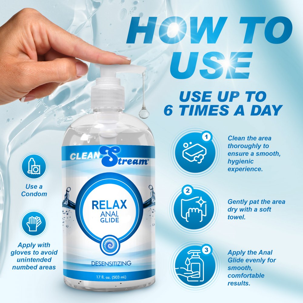 Clean Stream Relax Desensitizing Anal Lube 17 oz - image 6