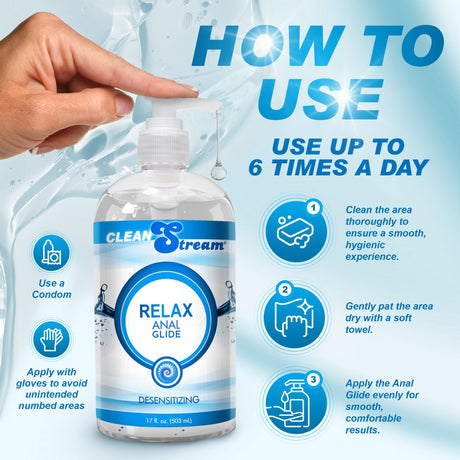 Clean Stream Relax Desensitizing Anal Lube 17 oz - image 6