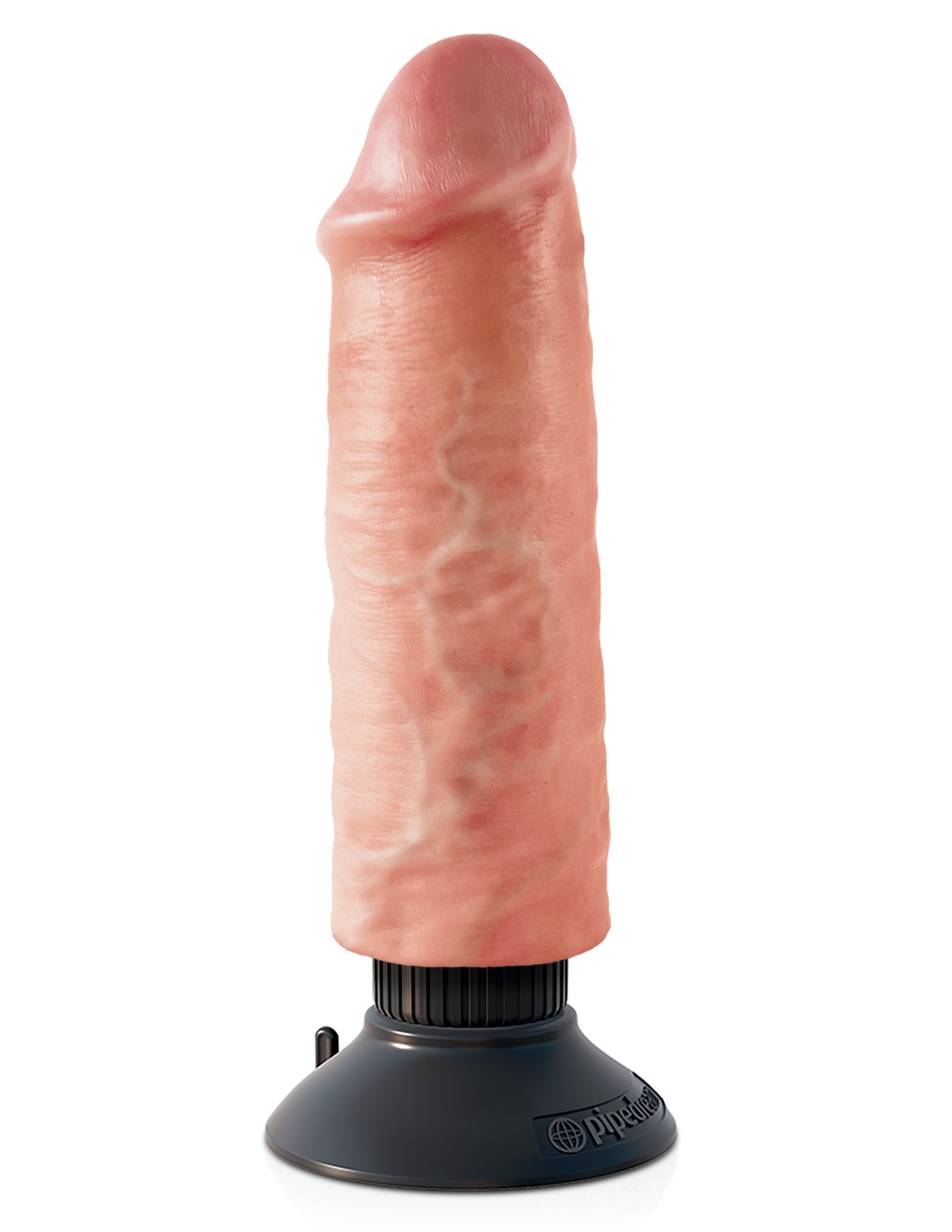 King Cock 6-Inch Vibrating Cock - Light by Pipedream