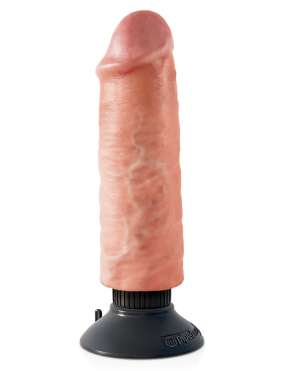 King Cock 6-Inch Vibrating Cock - Light by Pipedream