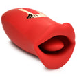 XR Brands Lickgasm Kiss & Tell Mini Clitoral Stimulator — Red - INM-AH247