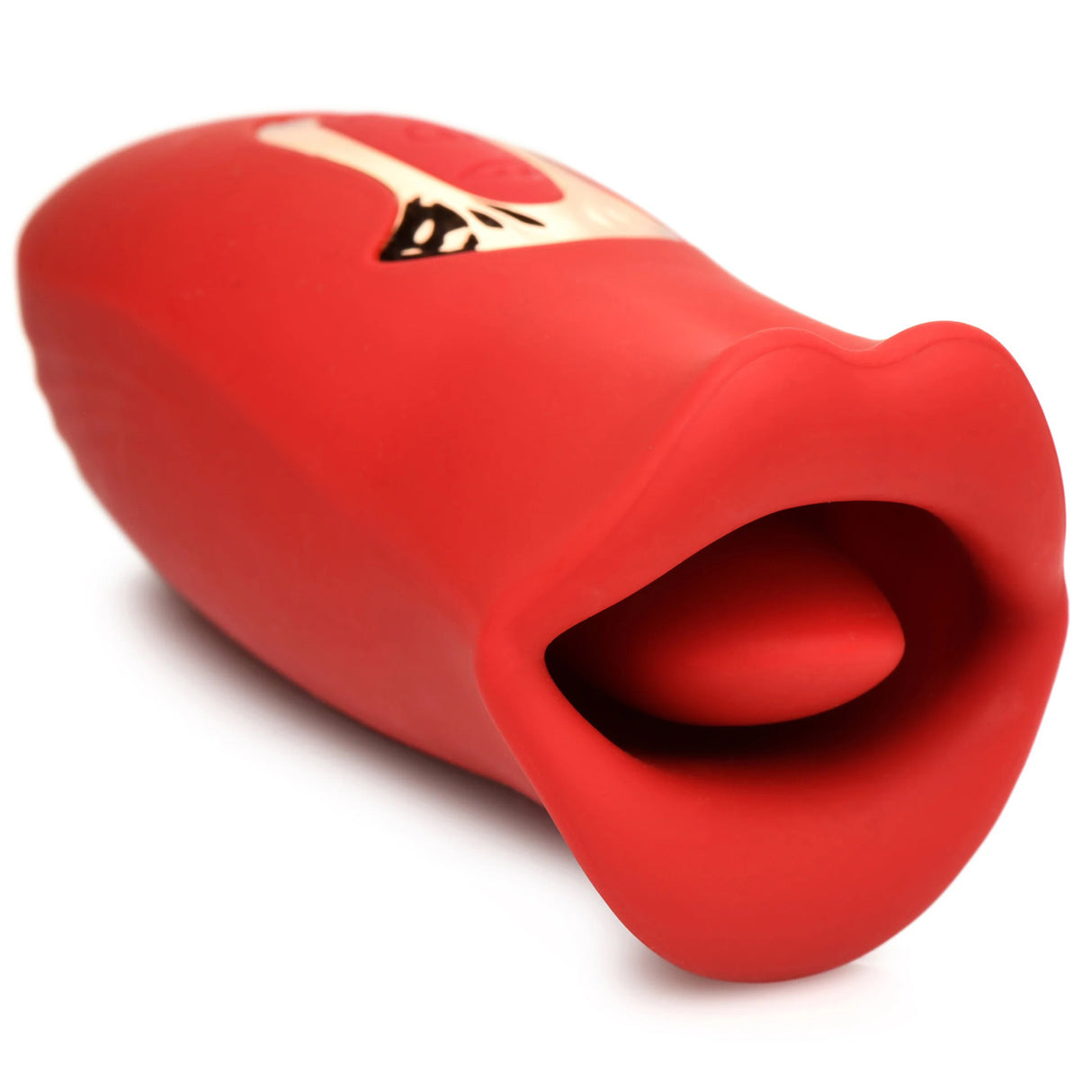 XR Brands Lickgasm Kiss & Tell Mini Clitoral Stimulator — Red - INM-AH247