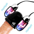 Trinity Men Vibrating Penis Head Teaser — Twin Bullet Sleeve, Black - TV-AE335
