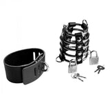 Maximum Submission Gates of Hell Locking Leather and Steel Cage - image 3