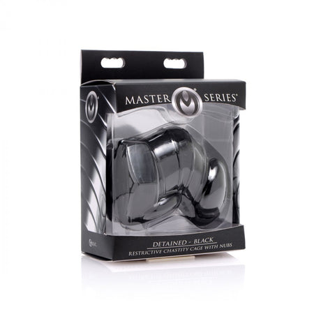 Detained - Black Restrictive Chastity Cage - image 4