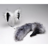 Grey Wolf Tail Anal Plug and Ears Set - image 2