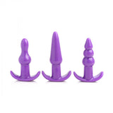 4 Piece Vibrating Anal Plug Set- Purple - image 3