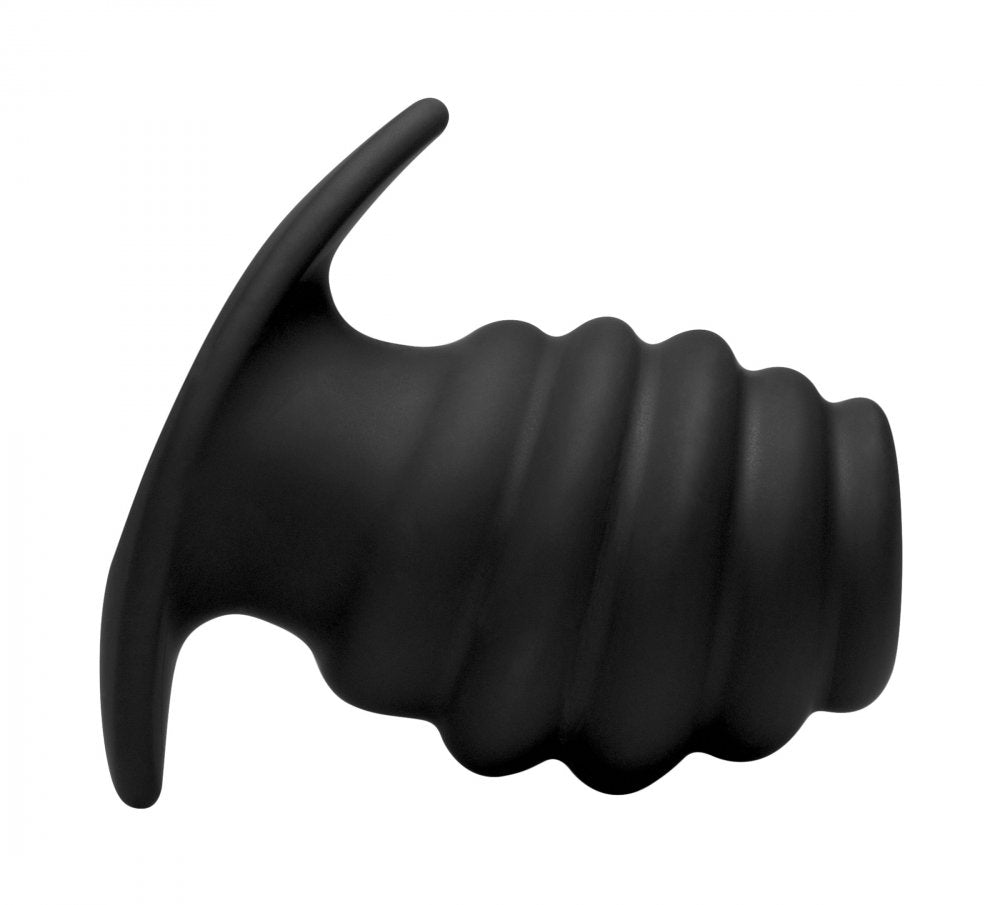 Hive Ass Tunnel Silicone Ribbed Hollow Anal Plug - Large - image 3