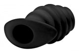 Hive Ass Tunnel Silicone Ribbed Hollow Anal Plug - Large - image 4
