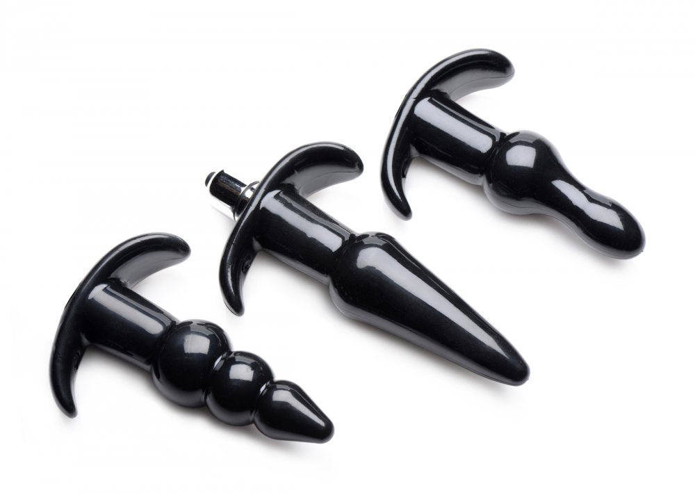 Thrill Trio Anal Plug Set - Black - image 3
