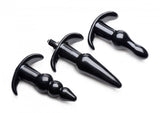 Thrill Trio Anal Plug Set - Black - image 3