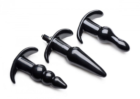 Thrill Trio Anal Plug Set - Black - image 3